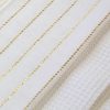 Festive Stripe Tea Towel 50x70cm Gold/White - Image 3