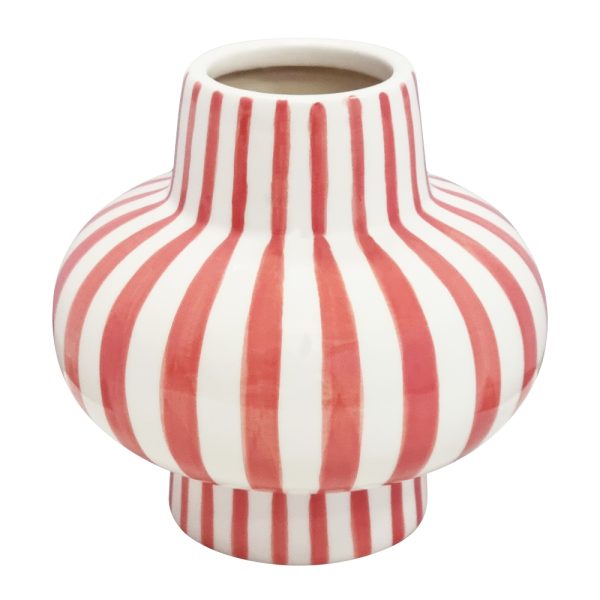 Jamie Stripe Vase Bubblegum