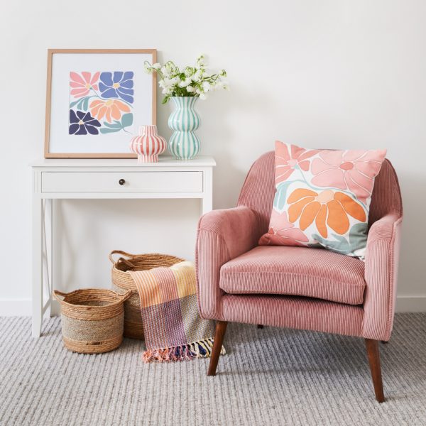 Jamie Stripe Vase Bubblegum - Image 2