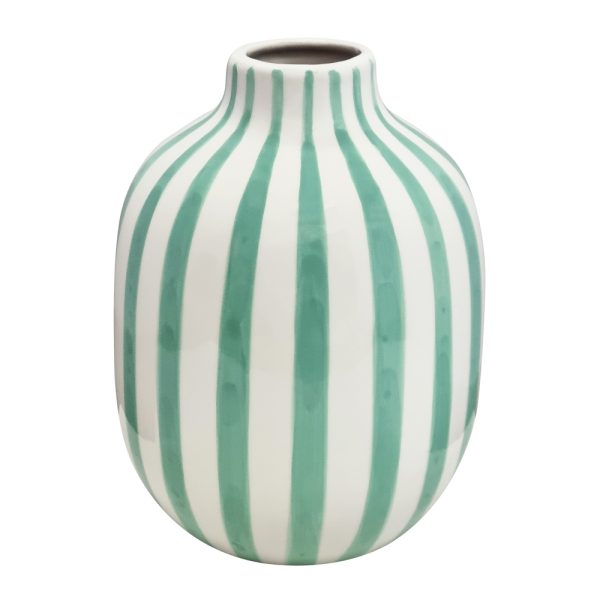 Kellin Stripe Vase Peppermint