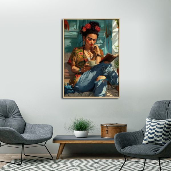Relaxing Frida Artwork