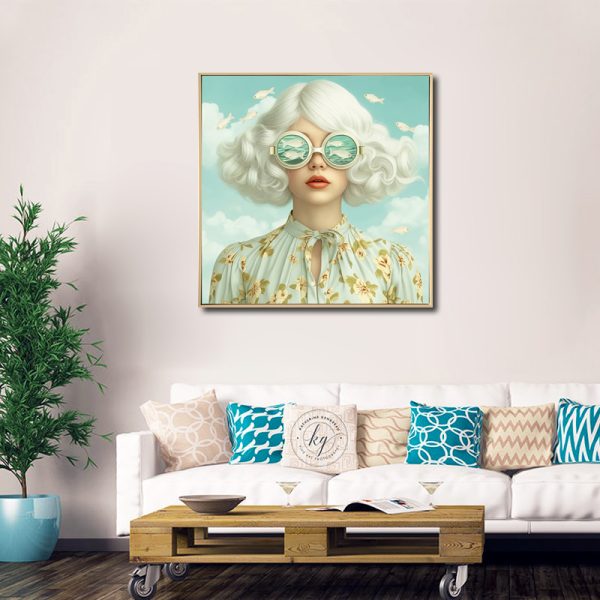 Hanna Brushed Wall Art - Image 3