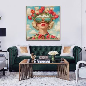 Tulip Brushed Wall Art
