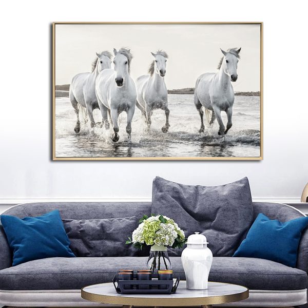 White Wild Horses
